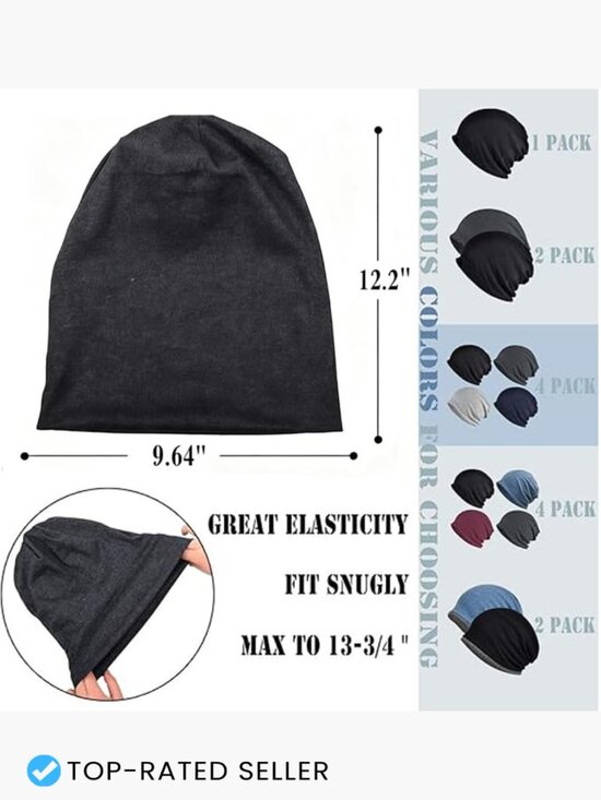 Slouchy Beanie Hat Soft Lightweight Unisex Skull Cap for Hiking Running main image 7